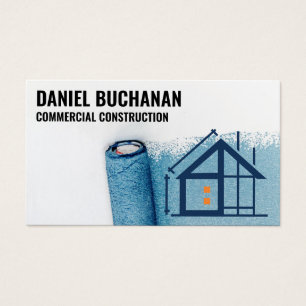 Paint Rollers Logo Home Blue Print Logo
