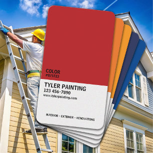 Paint Sample Painting Company Business Card