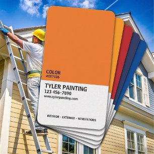 Paint Sample Painting Company Business Card