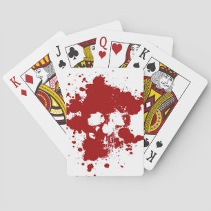 Paint Skull Playing Cards