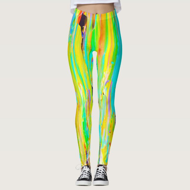 Paint Smear Leggings (Front)