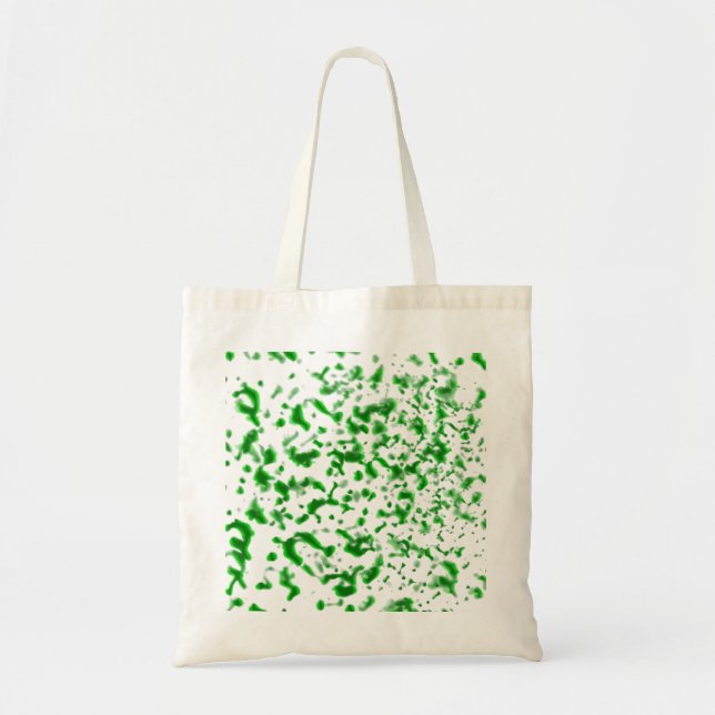 Paint Spatter Green Tote Bag (Front)