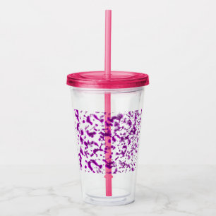 Paint Spatter Pink Acrylic Tumbler