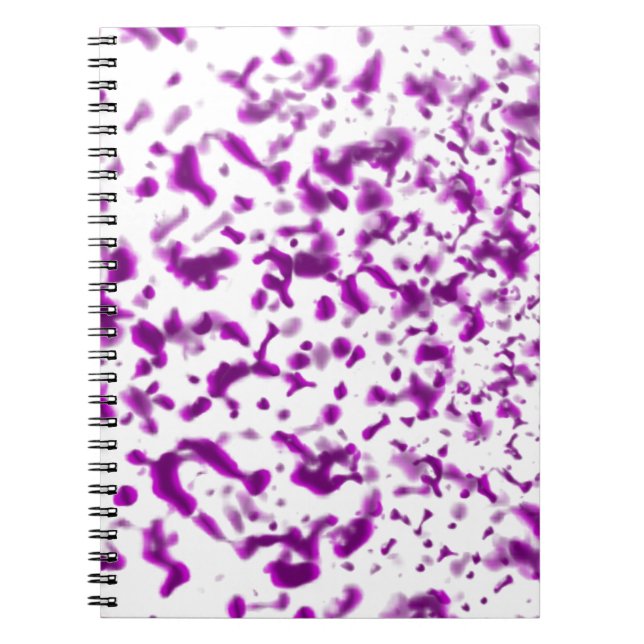 Paint Spatter Pink Notebook (Front)