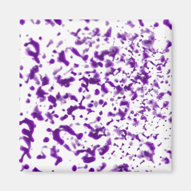 Paint Spatter Purple Magnet (Front)