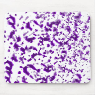 Paint Spatter Purple Mouse Pad