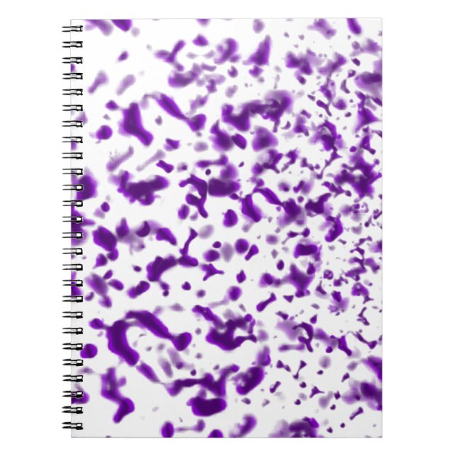 Paint Spatter Purple Notebook (Front)