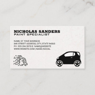 Paint Specialist   Smart Car Logo Business Card
