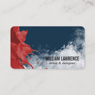 Paint Splash   Expressive Texture Business Card