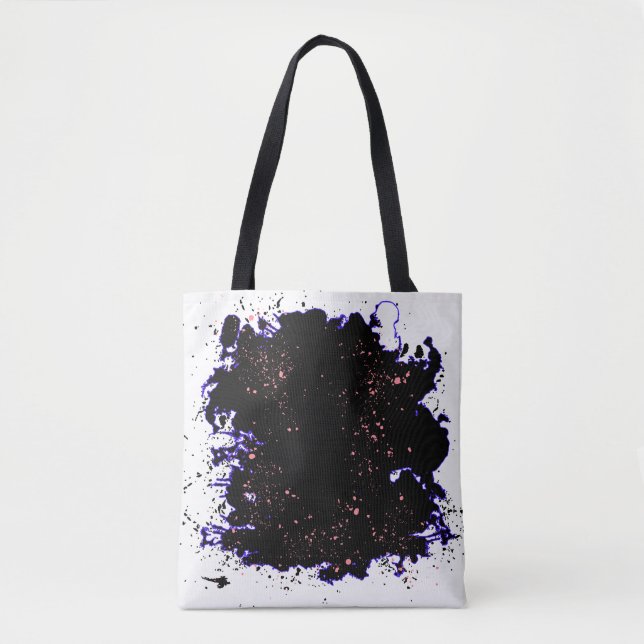 Paint Splash Groovy Tote Bag (Front)