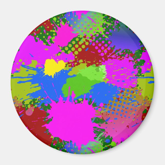 Paint Splash Pattern 3 Magnet (Front)