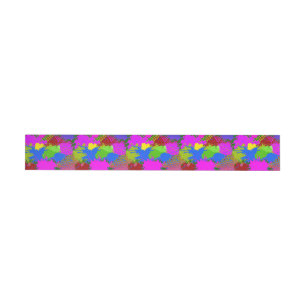 Paint Splash Pattern 3 Wraparound Address Label