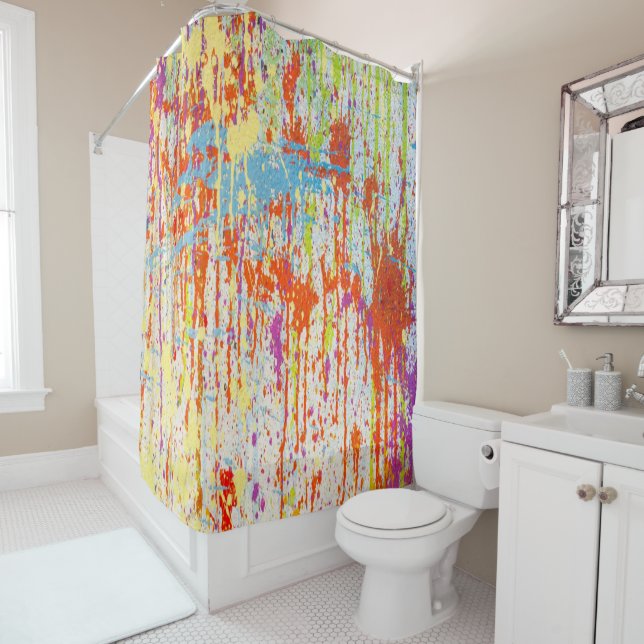 Paint Splash Shower curtain (In Situ)