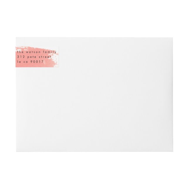 Paint Splash Special Delivery Birth Announcement Wrap Around Label (Front)