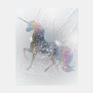 Paint Splash Unicorn Blanket