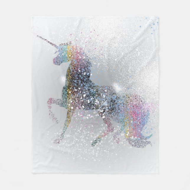 Paint Splash Unicorn Blanket (Front)