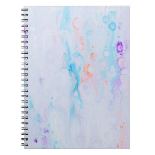 Paint splashes artwork notebook