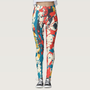 Paint splashes leggings