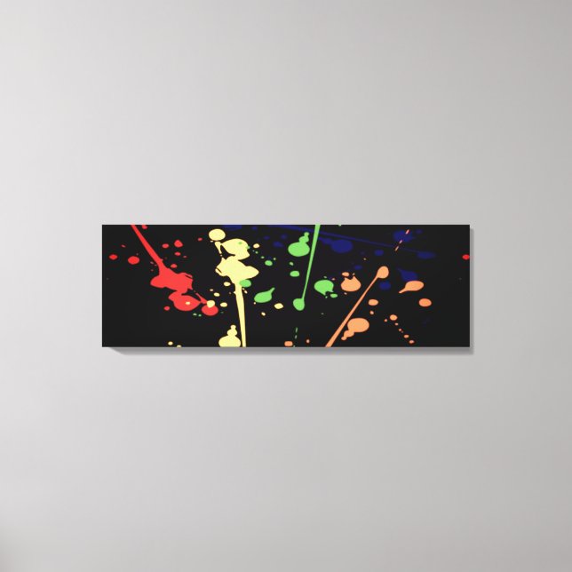 Paint Splat Wall Canvas Print (Front)