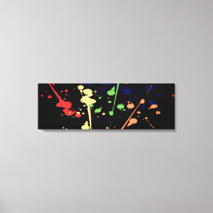 Paint Splat Wall Canvas Print