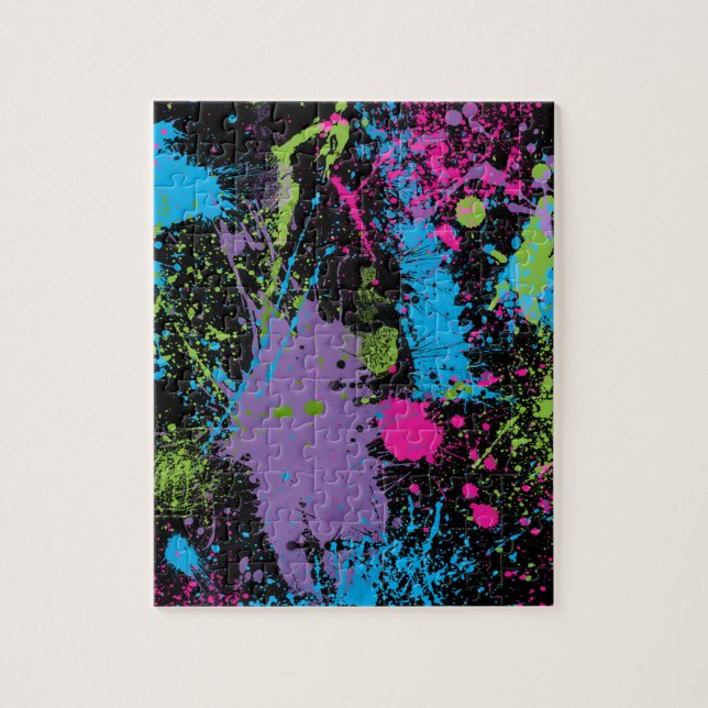 Paint Splater Jigsaw Puzzle (Vertical)