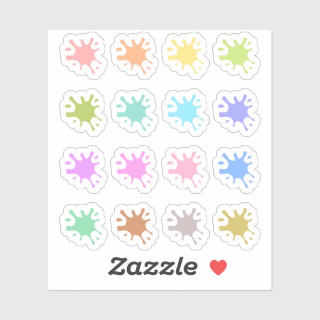 Paint Splats Date Covers Art Teacher Bujo Planner (Sheet)