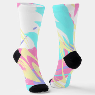 Paint Splatter Abstract Art Socks