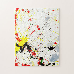 Paint Splatter Background Jigsaw Puzzle