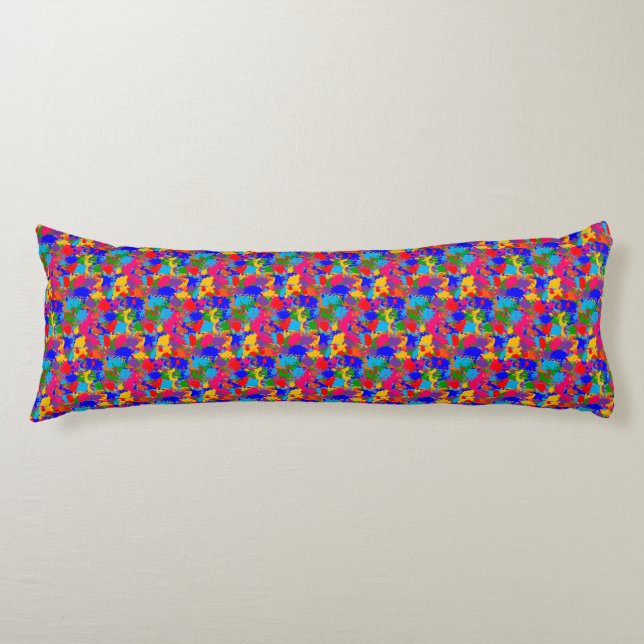 Paint Splatter Body Cushion (Front)