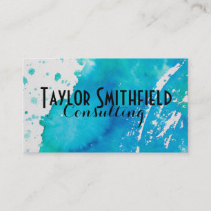 paint splatter business card