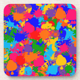 Paint Splatter Coaster
