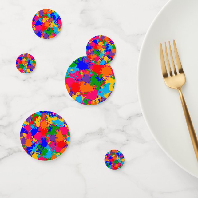 Paint Splatter Confetti (Group)