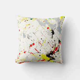 Paint Splatter Cushion