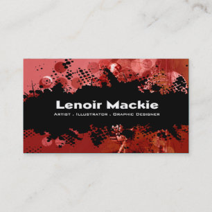 Paint Splatter custom designer business card