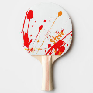 Paint Splatter Custom Ping Pong Paddle