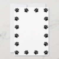 Paint Splatter Dog Paw Prints DIY Card