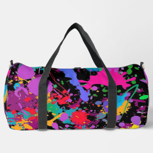 Paint Splatter Duffle Bag
