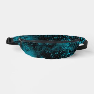 Paint Splatter Effect Blue & Black  Bum Bags
