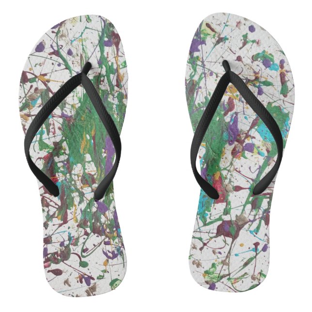 Paint Splatter Fun in the Sun Jandals (Footbed)