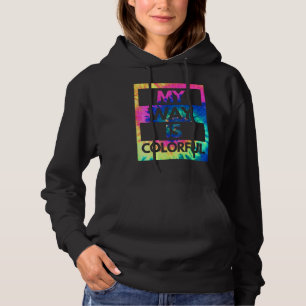 Paint Splatter Hippie Colourful Freedom Tolerant M Hoodie