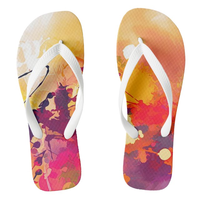 Paint Splatter Jandals (Footbed)