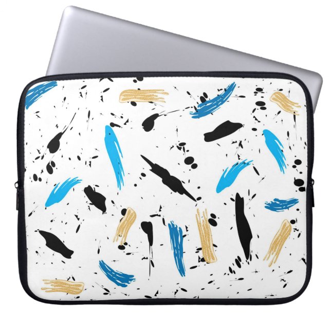 Paint Splatter Laptop Sleeve (Front)
