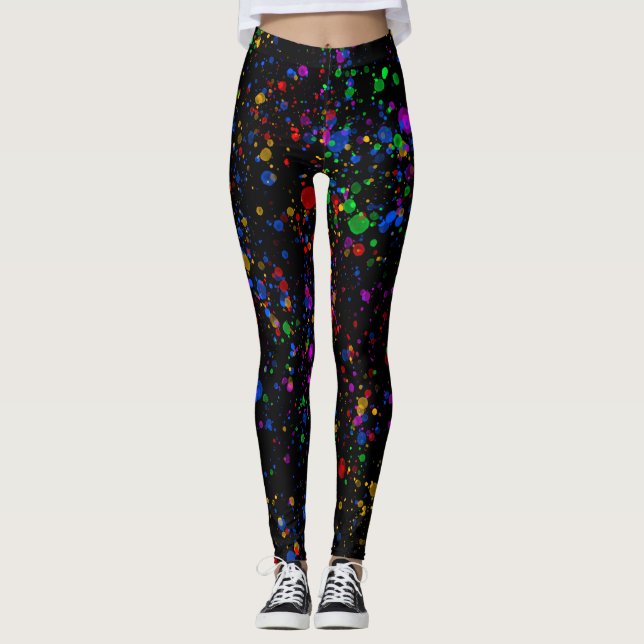 Paint splatter leggings (Front)