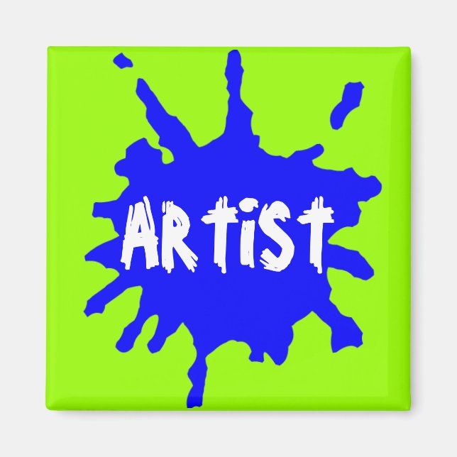 Paint Splatter Magnet (Front)