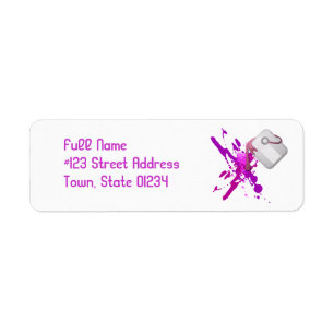 Paint Splatter Mailing Labels