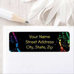[Paint Splatter] Modern Abstract Artist Black