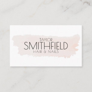 Paint Splatter Modern Salon Nails Hair Makeup Business Card