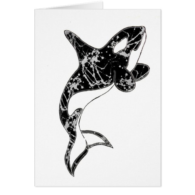 Paint Splatter Orca Art (Front)