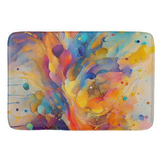Paint Splatter Pattern 2 Bath Mat