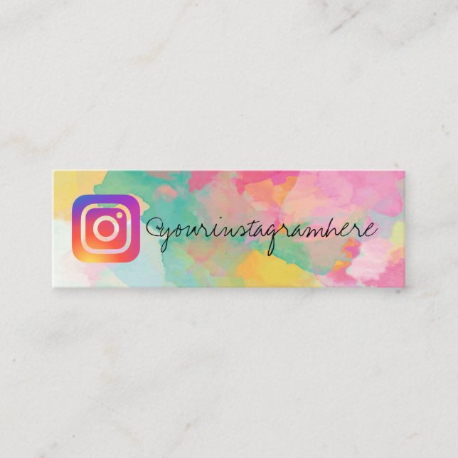 paint splatter splash social media business card (Front)